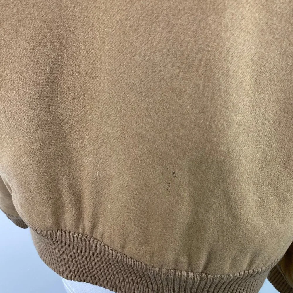 Vintage Anderson-Little Tan w/ Red Trim Coat Large Wool Blend - Picture 11 of 15